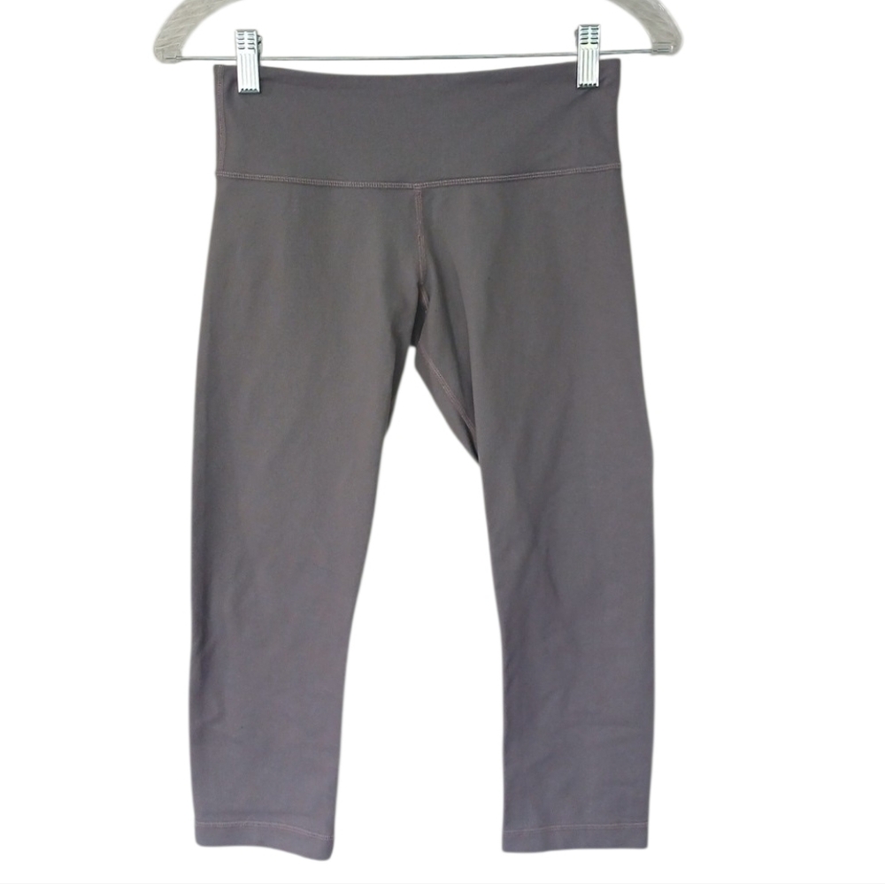 Lululemon Athletica Align High Rise Cropped Leggings Graphite Purple Size 4